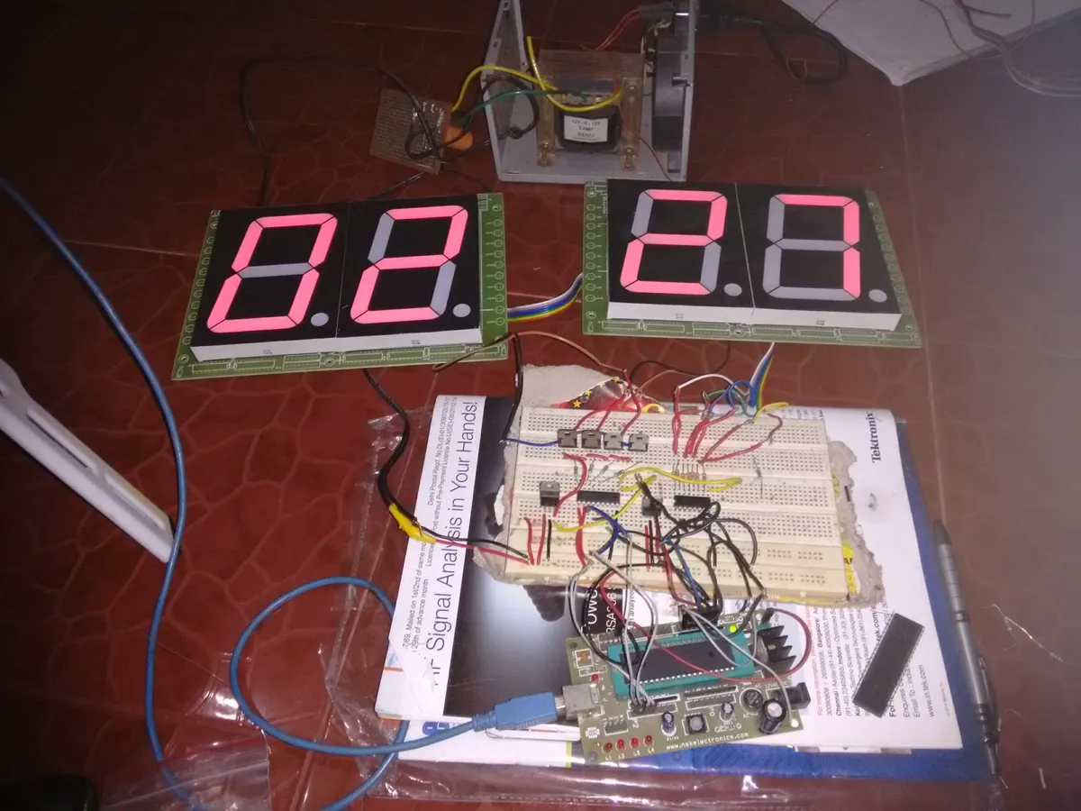 7-Segment Clock — 74HC595 Driver photo 2